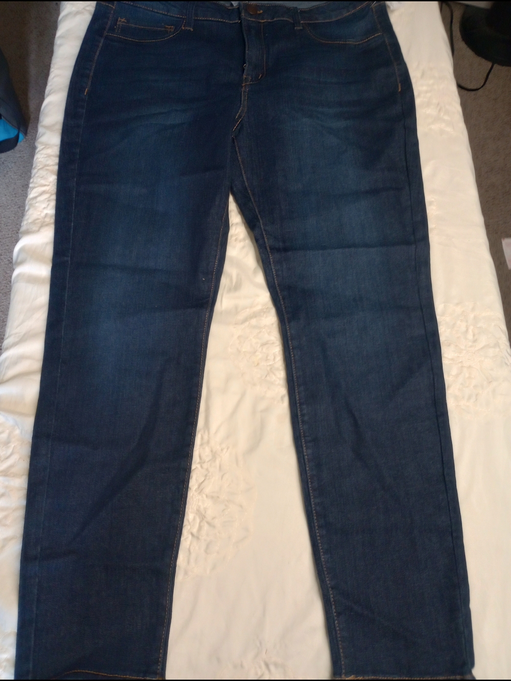 refuge Dark Blue Skinny Jeans - Classic Slim Look Size 16